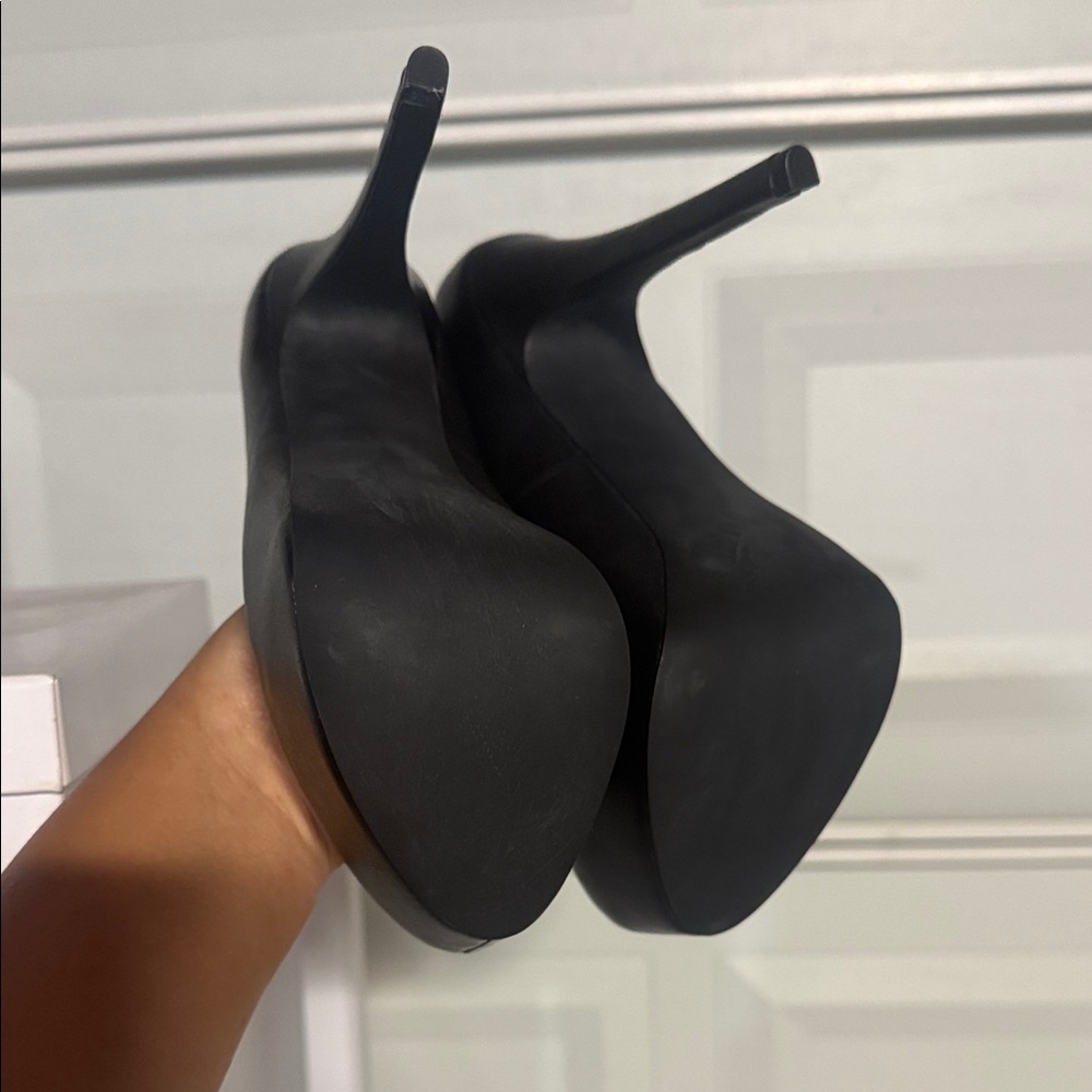 Steve Madden Black Platform Heels - Picture 4 of 5